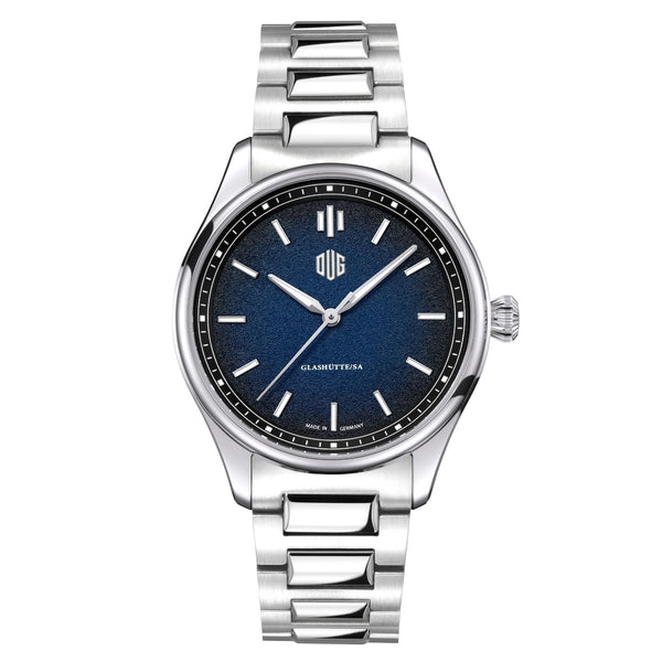 Purist Typ 1 ohne Datum Koenigsblau Edelstahlband