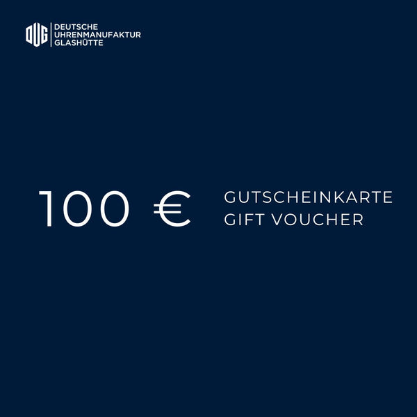 Geschenkgutschein - DUG Glashütte 100 EUR