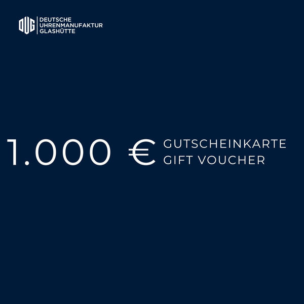 Geschenkgutschein - DUG Glashütte 1000 EUR