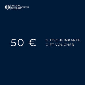 Geschenkgutschein - DUG Glashütte 50 EUR