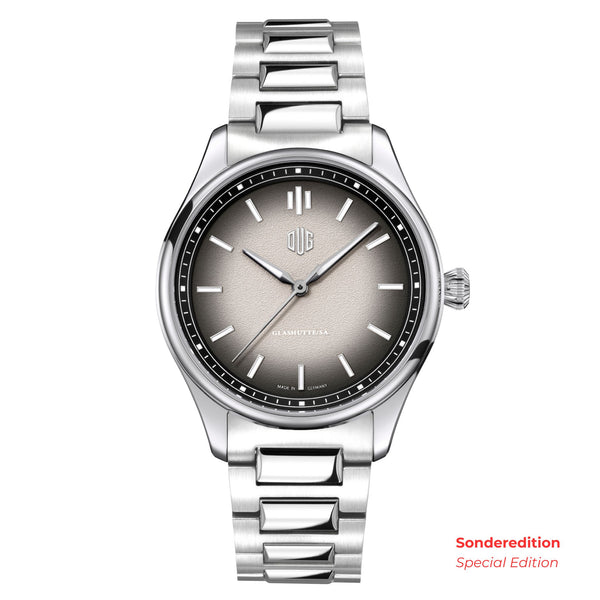 Produktfoto P1NG-ES Purist Typ 1 ohne Datum Granitgrau Edelstahlband