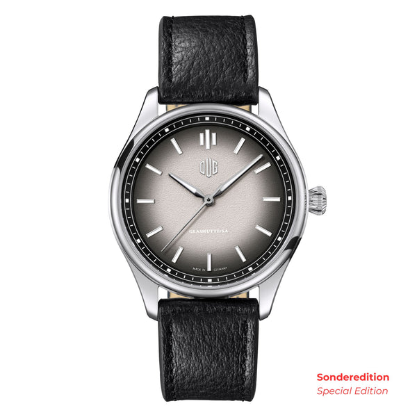 Produktfoto P1NG-LS Purist Typ 1 ohne Datum Granitgrau Lederband