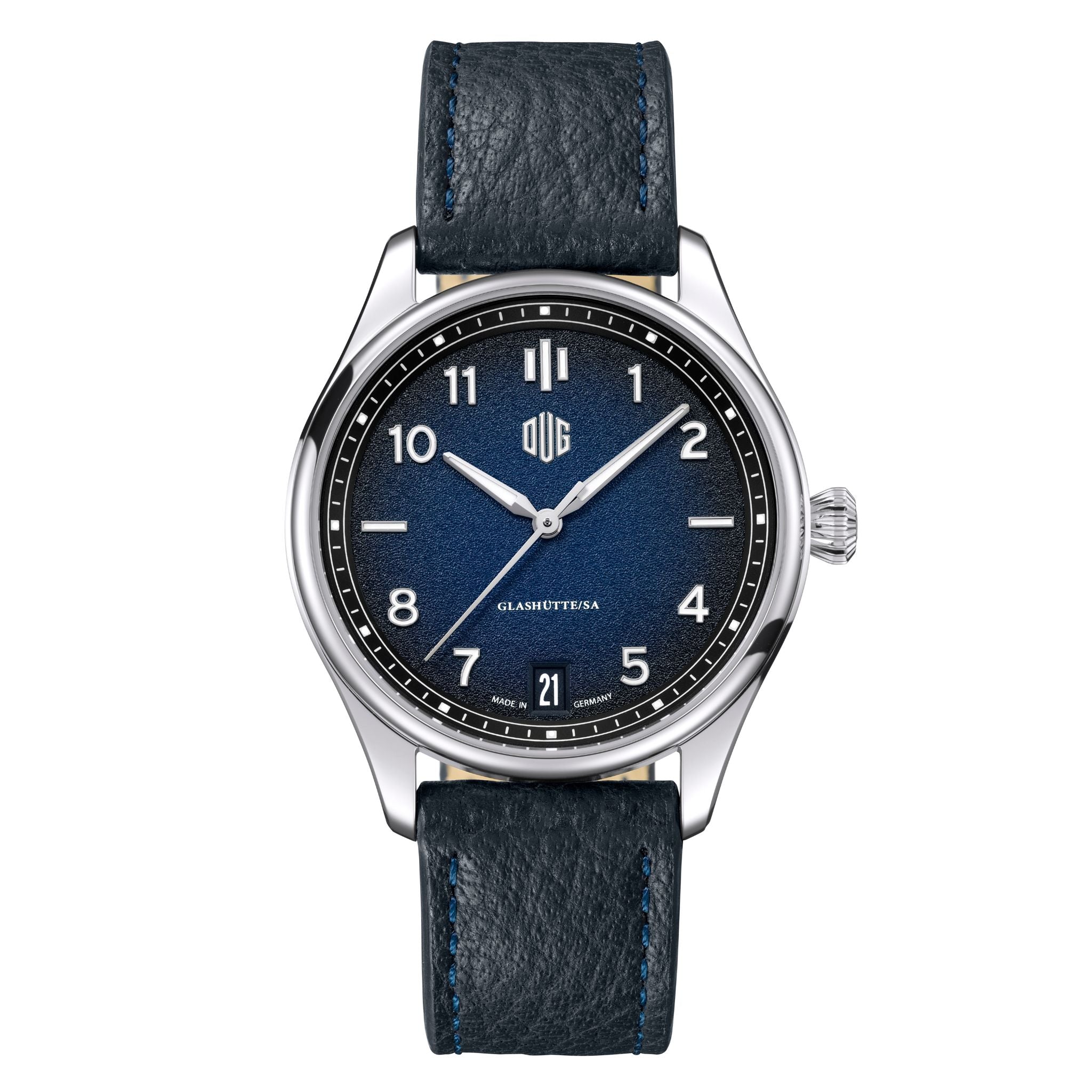Bauhutte (バウヒュッテ) BMA-2GS-WH DUG Glashuette - Purist Typ 2 – DUG Deutsche Uhrenmanufaktur